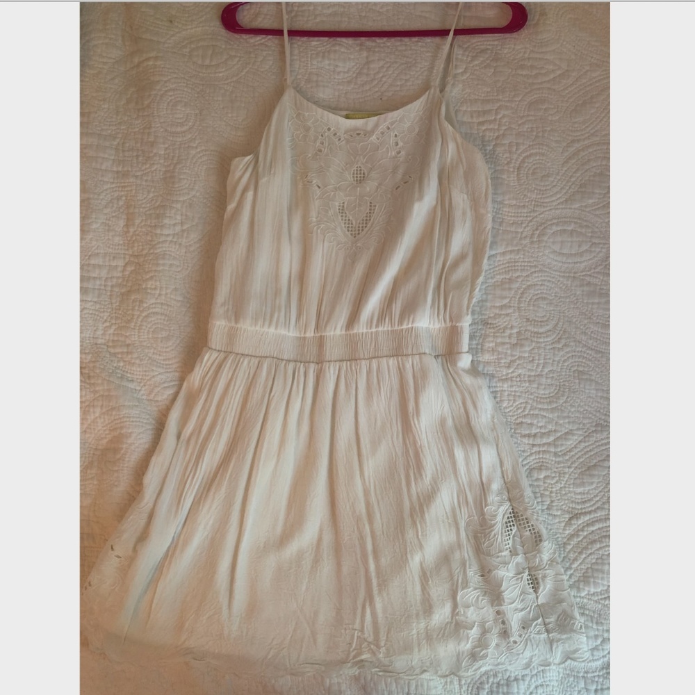 White mini dress